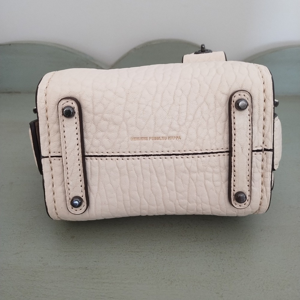 Very Rare Limited Edition Coach Ace 14 Nappa Pebbled Leather in Chalk Whipstitch - Picture 7 of 14